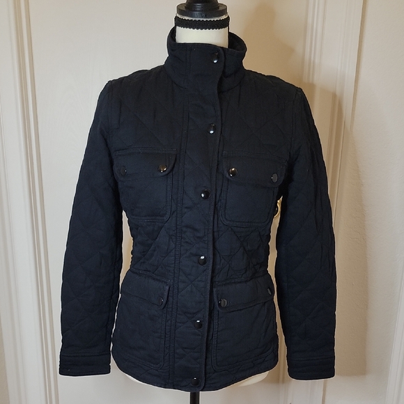 J. Crew Jackets & Blazers - J. Crew Women's Black Mercantile Quilted Field Jacket - Size Petite Small
